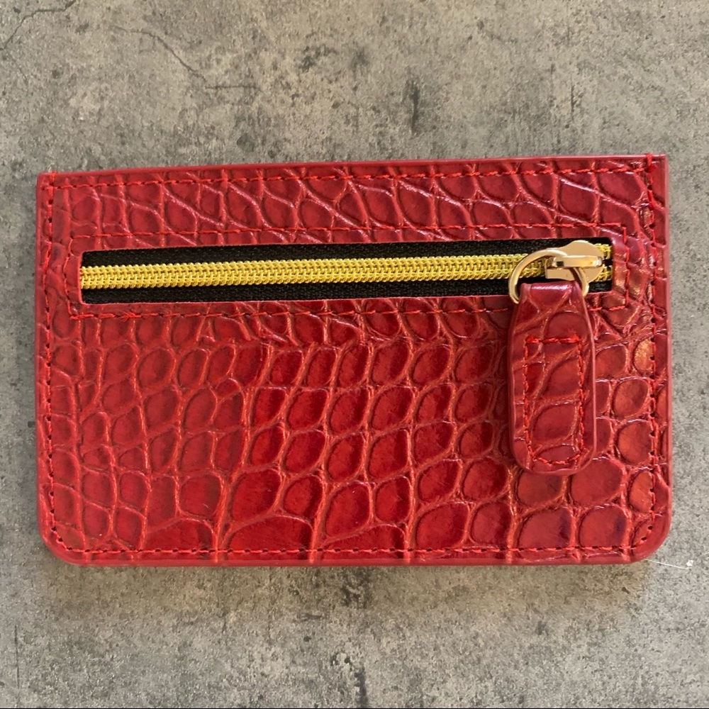 B-Low The Belt Red Crock Zip Up Card Holder